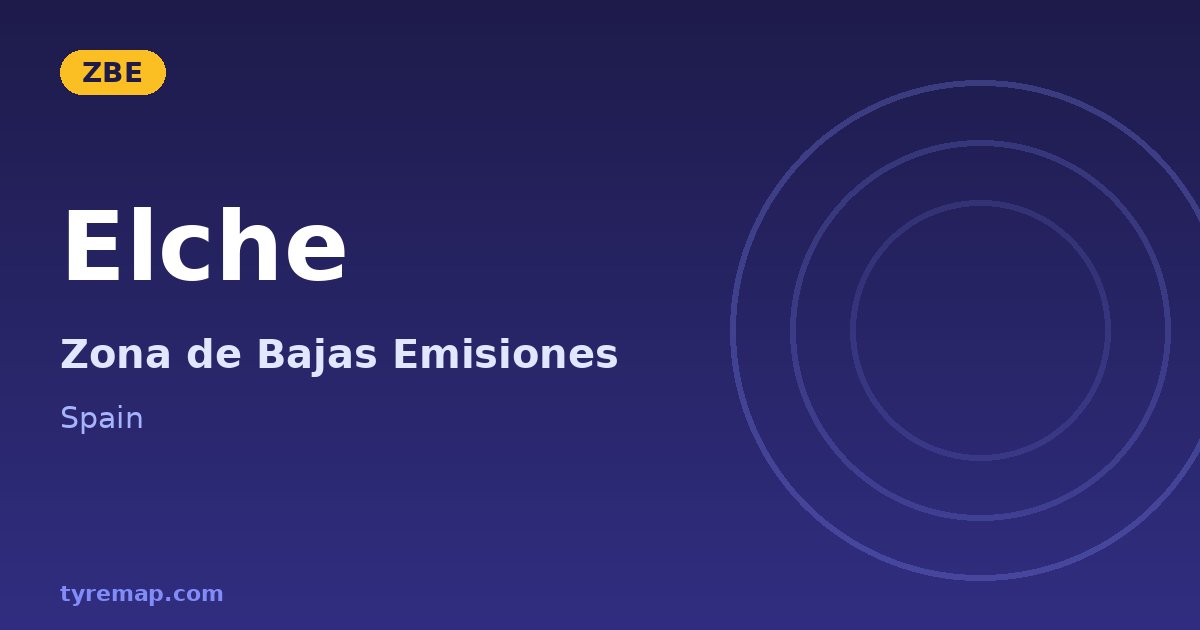Zona de Bajas Emisiones in Elche