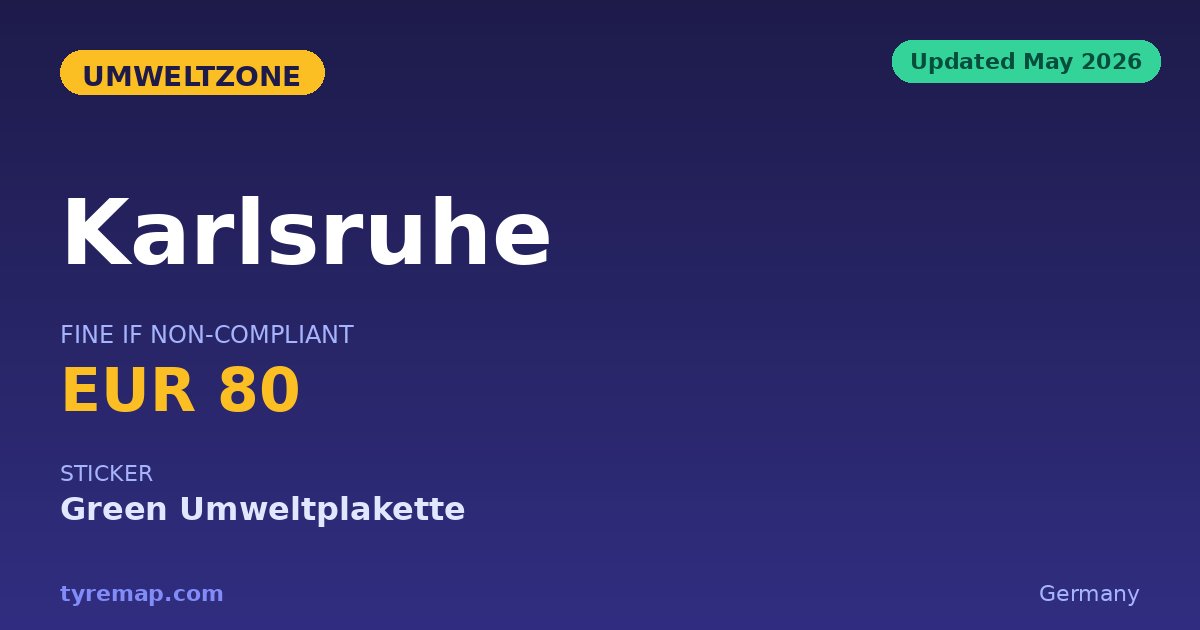 Karlsruhe Umweltzone 2026: Abolished, No Sticker Needed key facts visual