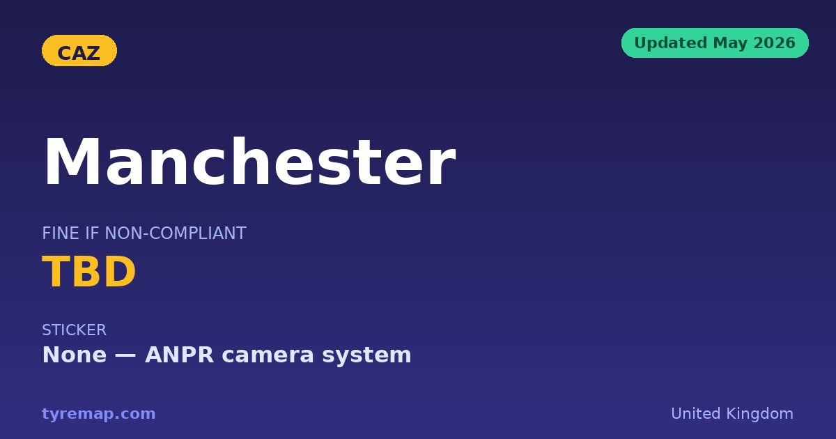 Manchester Clean Air Zone 2026: Scrapped, No Charge Due key facts visual