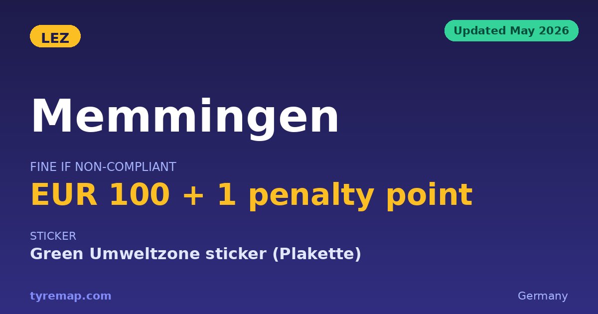 Memmingen Umweltzone 2026: No Zone Was Ever Set Up key facts visual