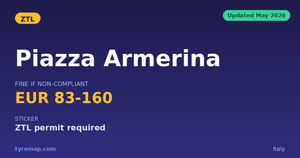 Piazza Armerina's 2026 ZTL Hours Are Still Unpublished key facts visual