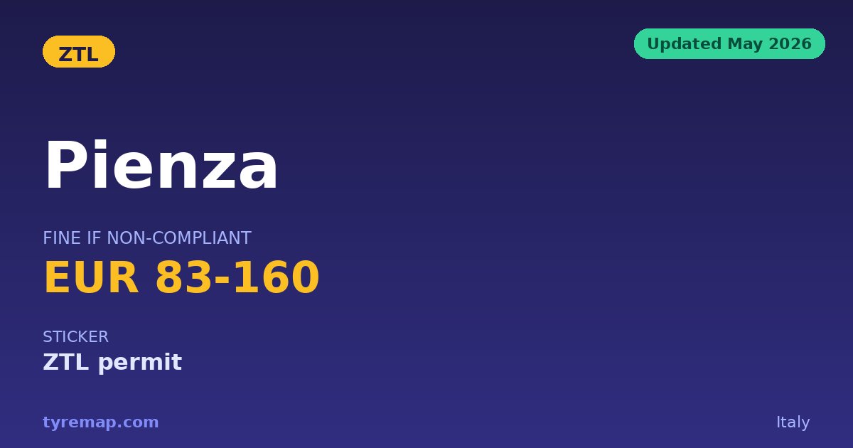 Pienza's ZTL 2026: Real Zone, But No Fine We Can Confirm key facts visual
