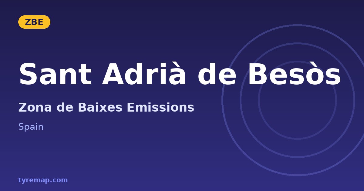 Zona de Baixes Emissions in Sant Adrià de Besòs
