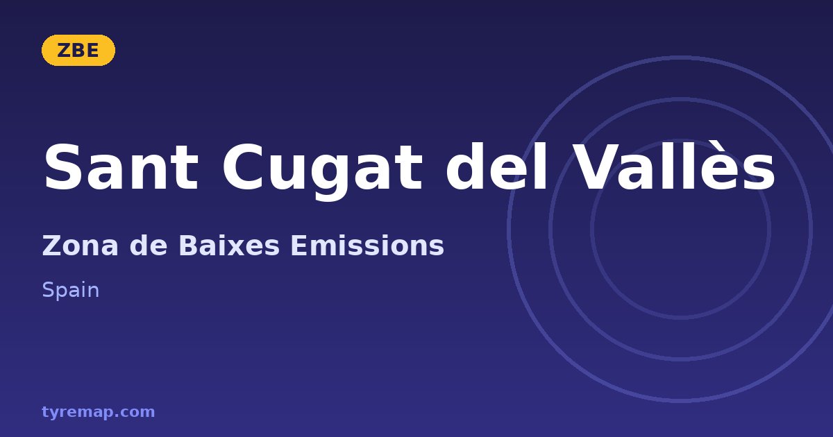 Zona de Baixes Emissions in Sant Cugat del Vallès