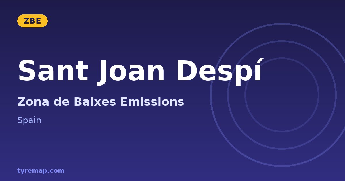 Zona de Baixes Emissions in Sant Joan Despí