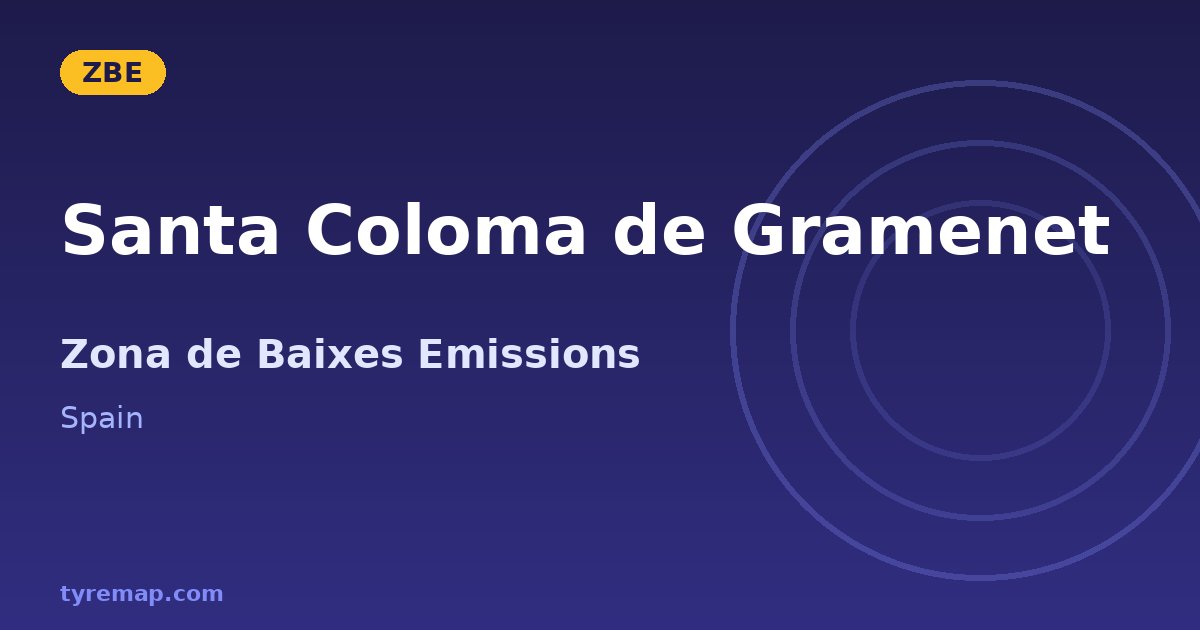 Zona de Baixes Emissions in Santa Coloma de Gramenet
