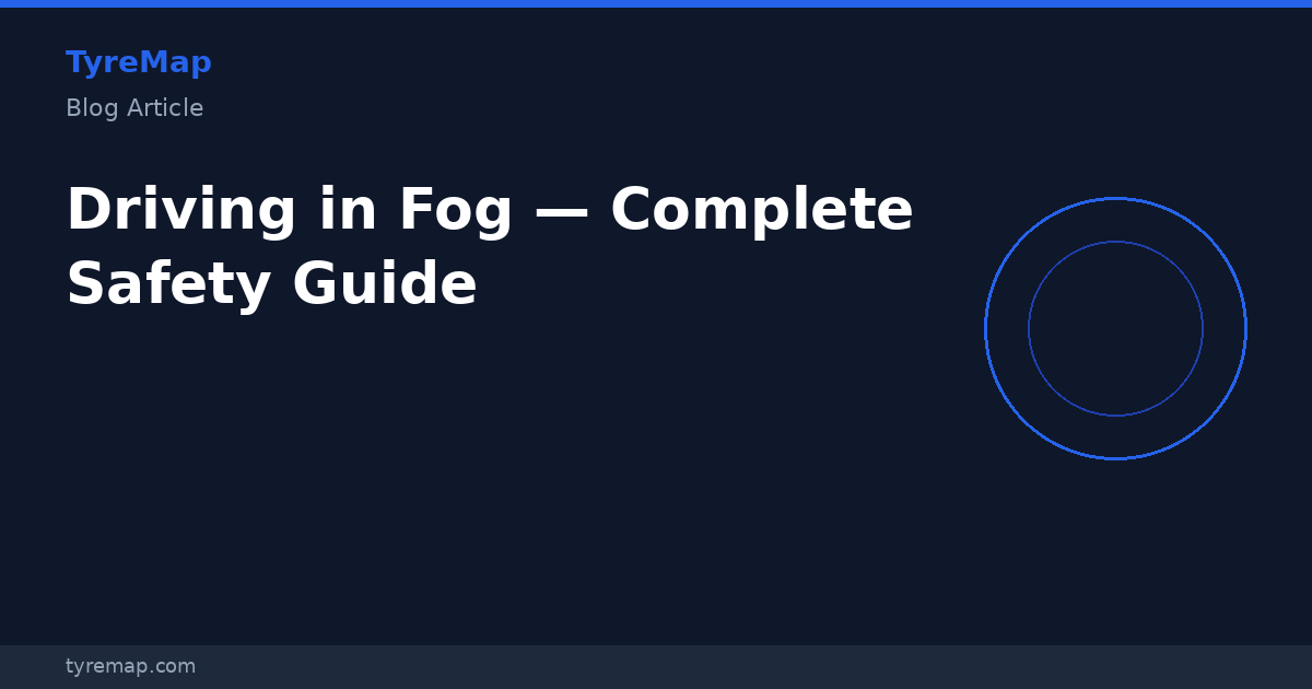 Driving in Fog — Complete Safety Guide (Updated 2026) | TyreMap