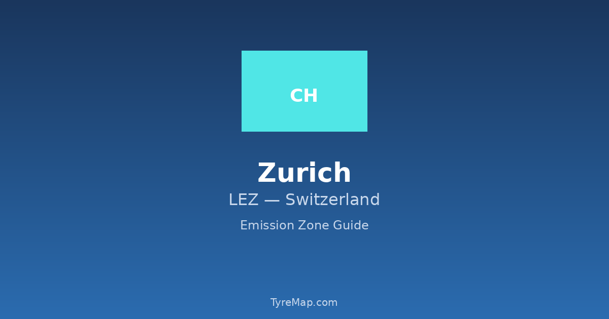 Driving in Zurich 2026: Only Geneva Runs a Sticker Zone | TyreMap